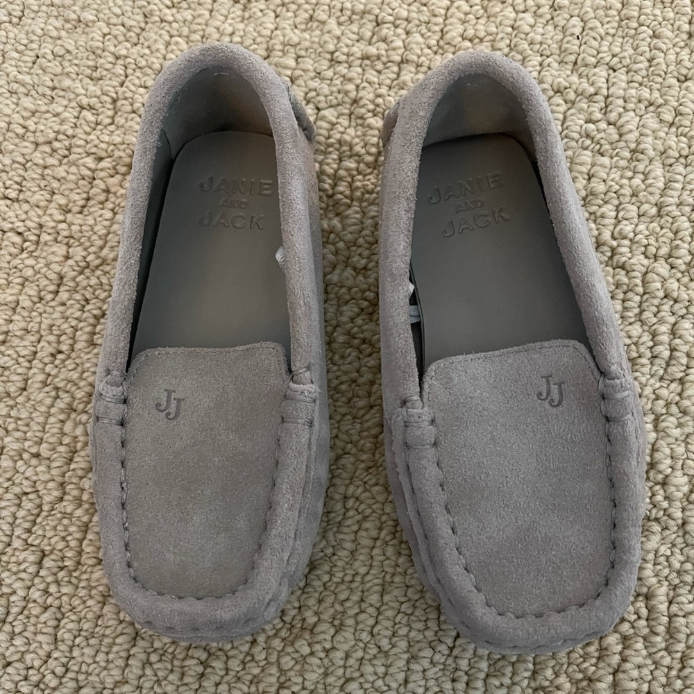 Janie and Jack suede driving shoe size 8